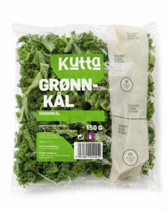 KUTTA Grønnkål uten Stilk Vasket
