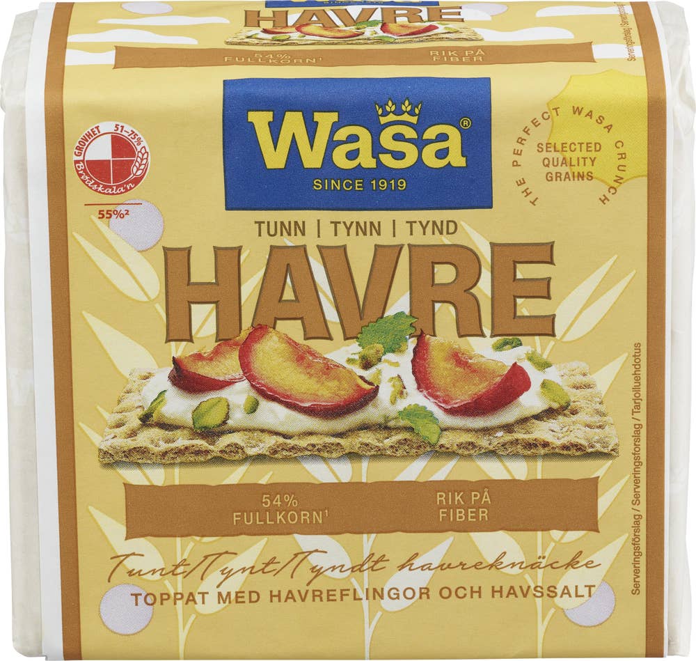Wasa Knekkebrød Tynn Havre