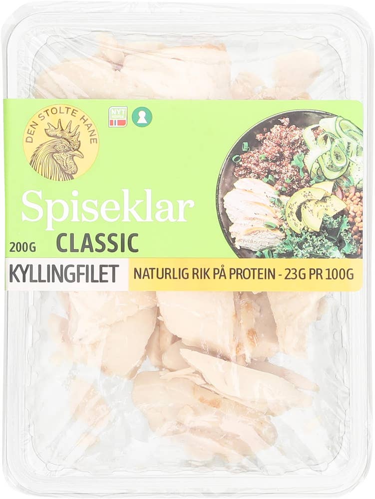 Den Stolte Hane Kyllingfilet stekt og skivet naturell