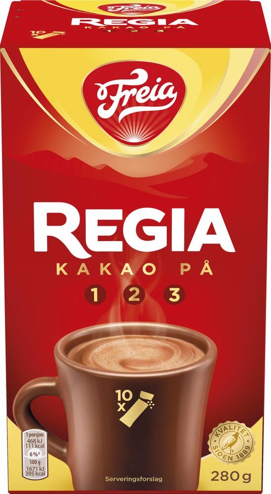 Regia sjokoladedrikk 10 stk, 280 g