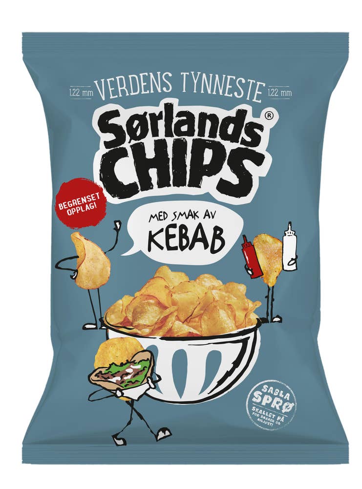 Sørlandschips Verdens tynneste kebab