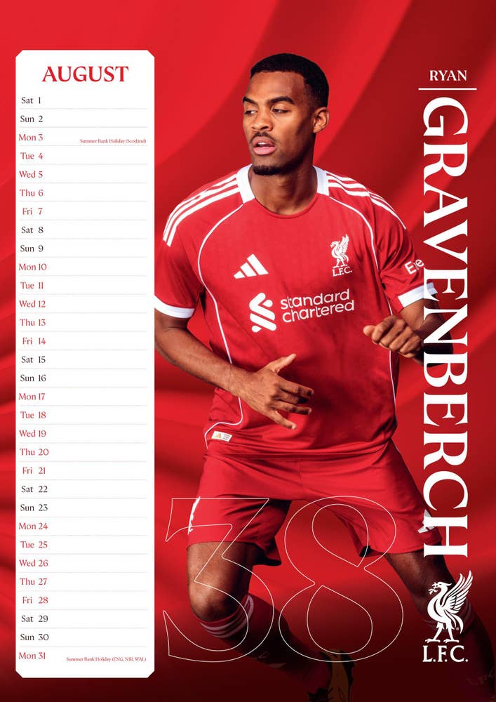 Magic Store LIVERPOOL FC 2026 A3 KALENDER