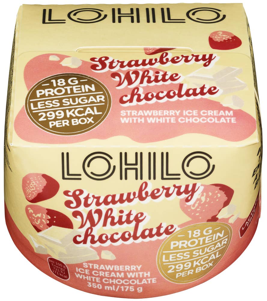 Lohilo Strawberry white Proteinrik