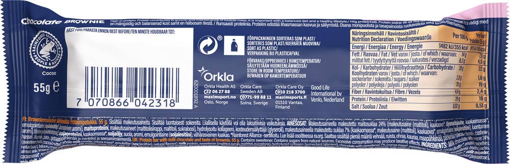 maxim Soft Protein Bar Chocolate Brownie