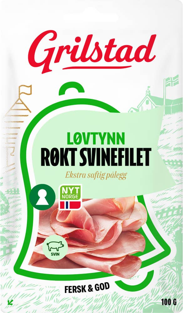 Løvtynn Røkt Svinefilet 100 g