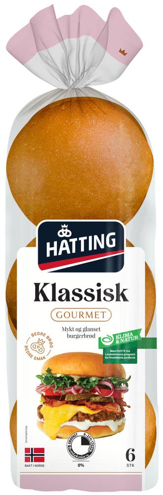 Hatting Gourmet Klassisk hamburgerbrød
