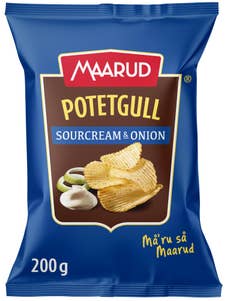 Maarud Potetgull sour cream & onion