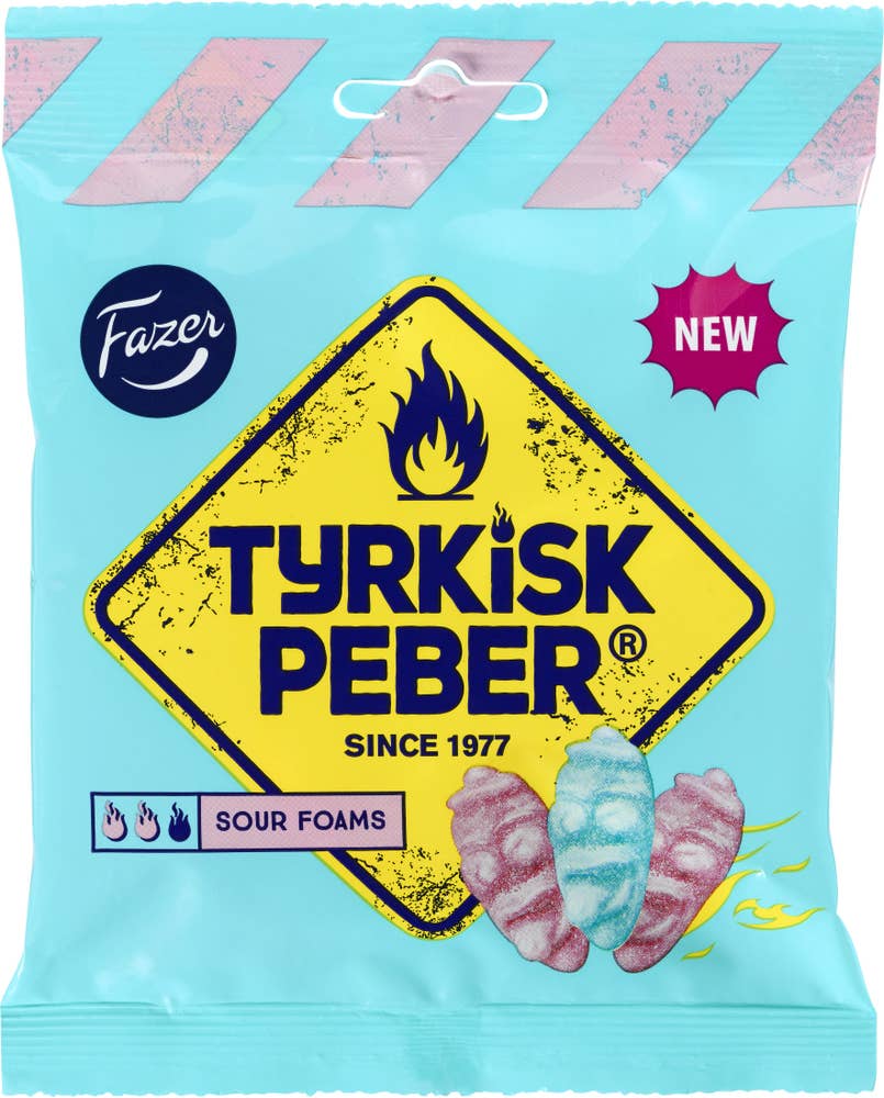 Fazer Tyrkisk Peber Sour Foams Candy Bag