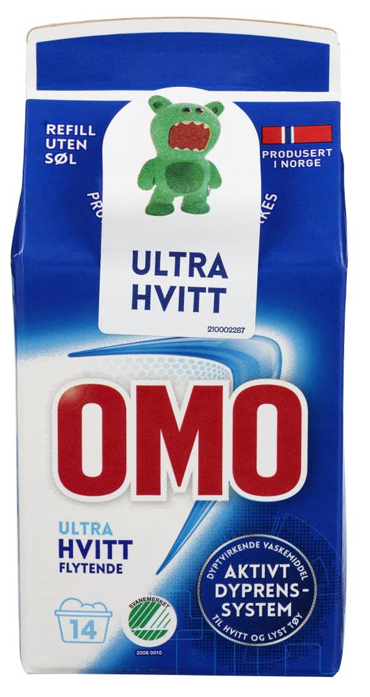 Omo Ultra Hvitt Flytende Refill