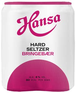 Hansa Borg Hard seltzer Bringebær 4 x 0,33 l
