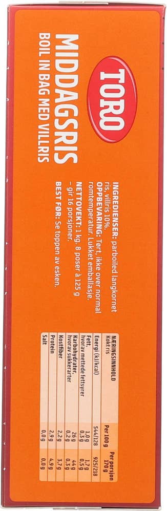 Toro Middagsris med villris Boil in bag