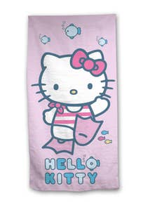 Magic Store HELLO KITTY Towel 70x140cm m/ banderole