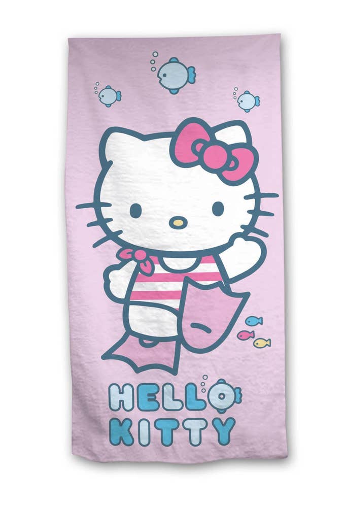 Magic Store HELLO KITTY Towel 70x140cm m/ banderole