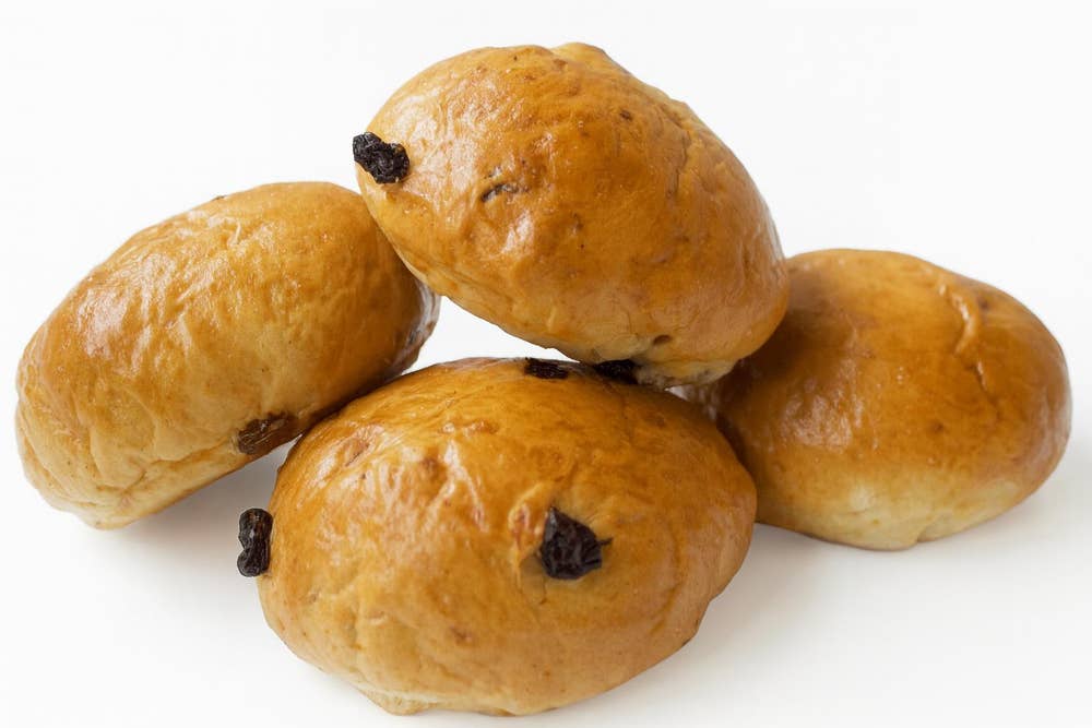 Den Gode Baker Økologiske Speltboller med Rosiner Lettstekt