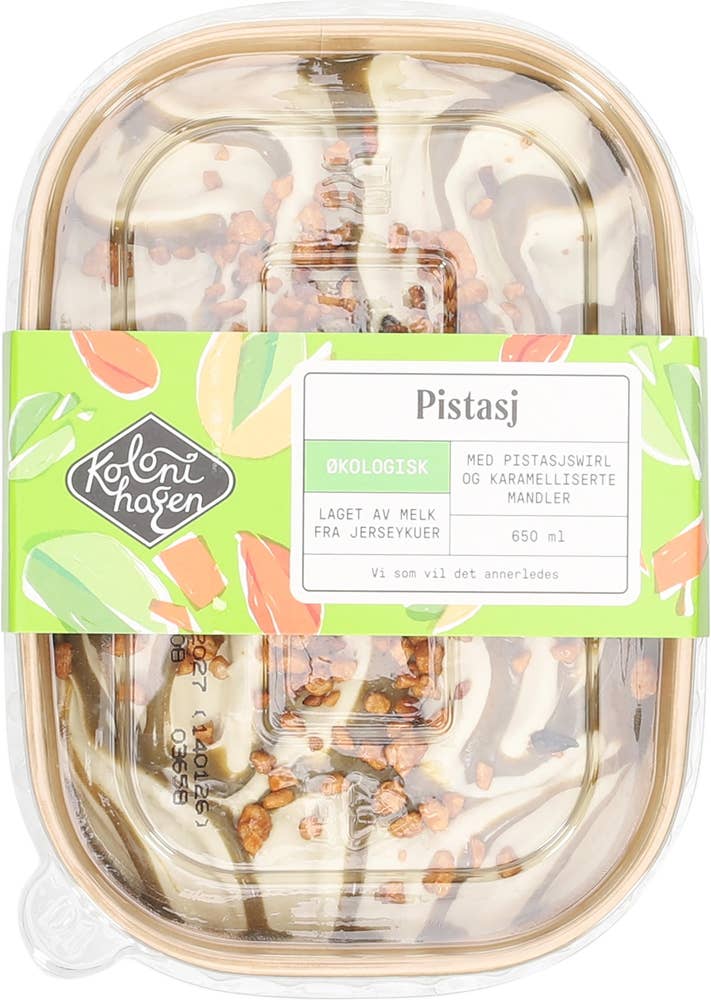 Kolonihagen Økologisk pistasjiskrem