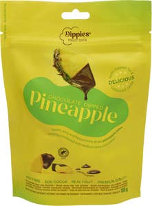 Dippies Tørket ananas dyppet i sjokolade