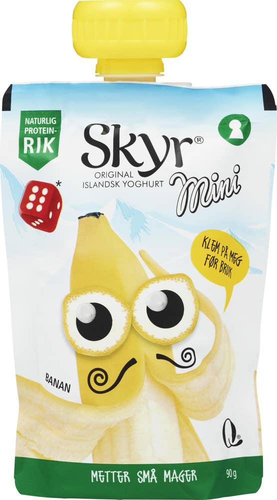 Q Skyr mini banan Porsjonspose