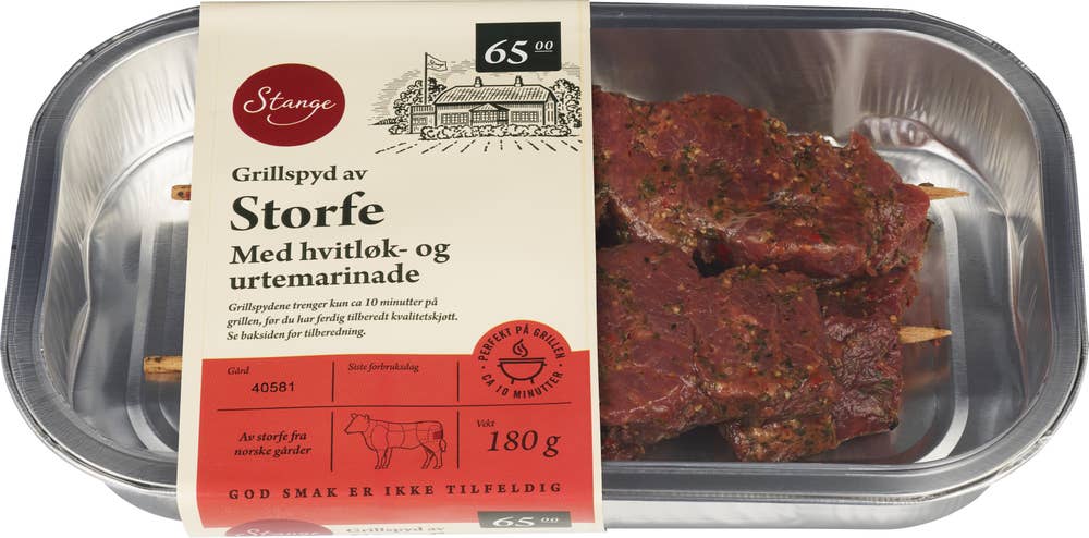 Stange Grillspyd av storfe