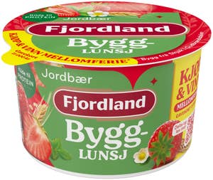 Fjordland Byggrynslunsj Med jordbær