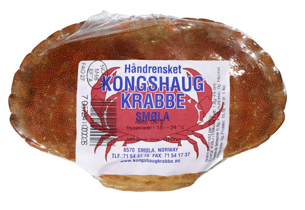 Kongshaug Fylte krabbeskjell Frosne