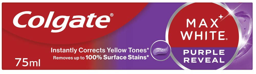 Colgate Max White Purple Reveal tannkrem