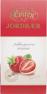 Løiten Fruktsjokolade Jordbær Hvit Sjokolade