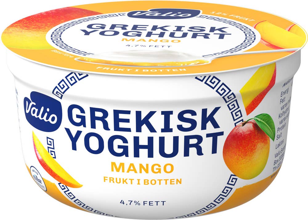 Valio Mango gresk yoghurt Laktosefri, 4,7%
