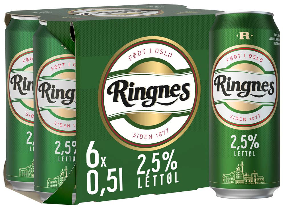 Ringnes Lettøl 6 x 0,5l