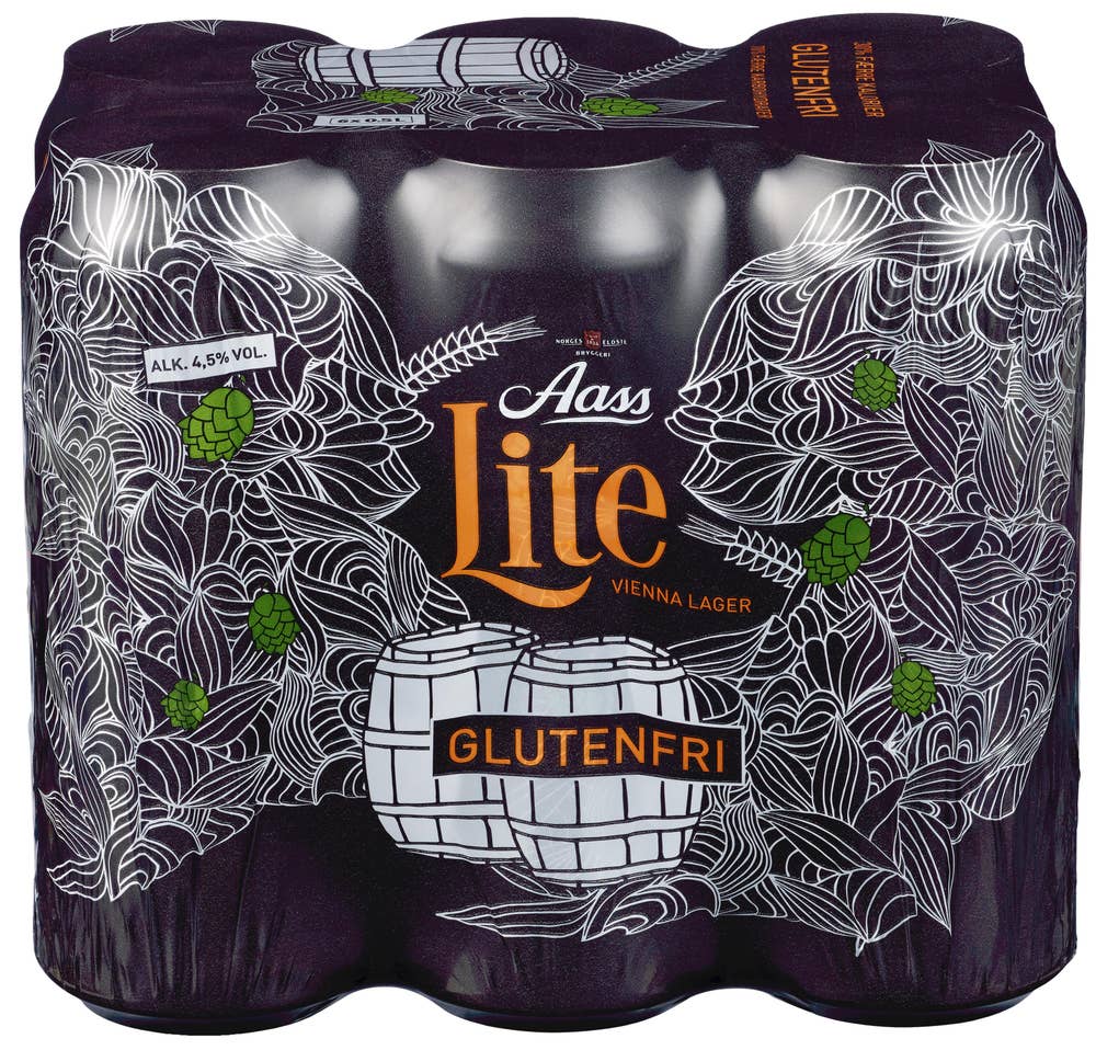 Aass Bryggeri Aass Lite Glutenfri 6 x 0,5l