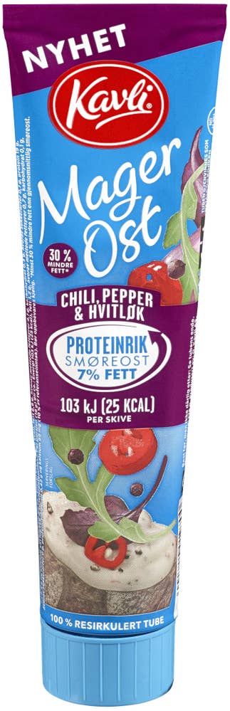 Kavli Magerost Chili, pepper og hvitløk