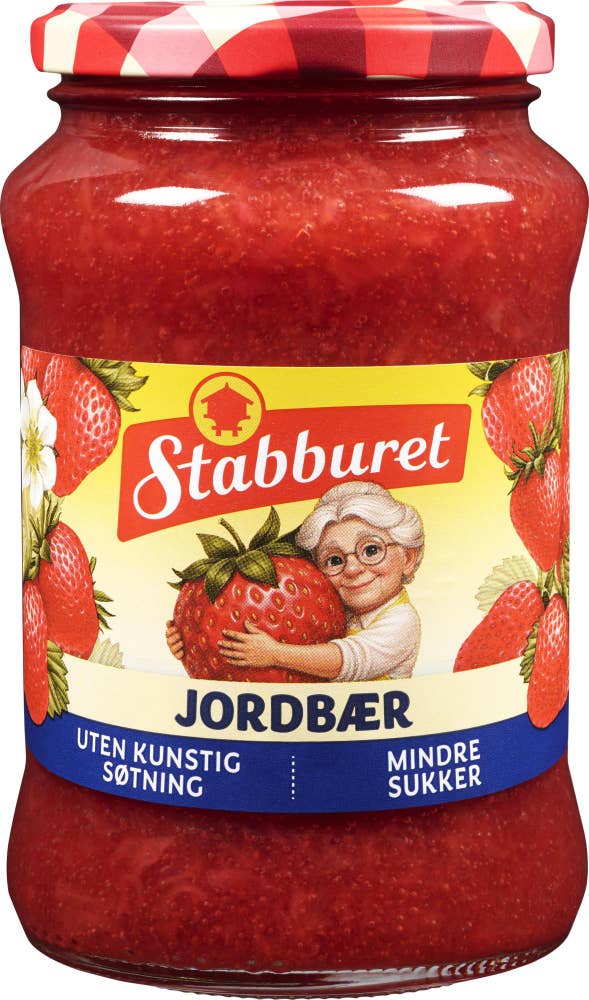 Stabburet Jordbærsyltetøy Mindre sukker