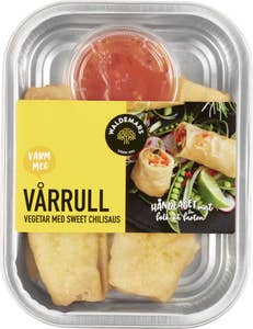 Waldemars Vårruller vegetar med sweet chilisaus 2stk