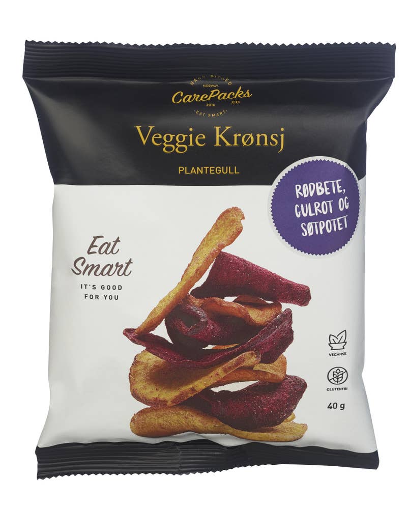 Carepacks Veggie Krønsj Plantegull Rødbete, gulrot og søtpotet