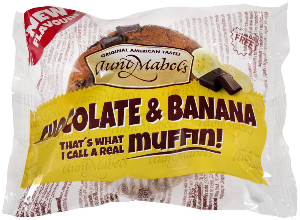 Aunt Mabels Chocolate & banana muffin