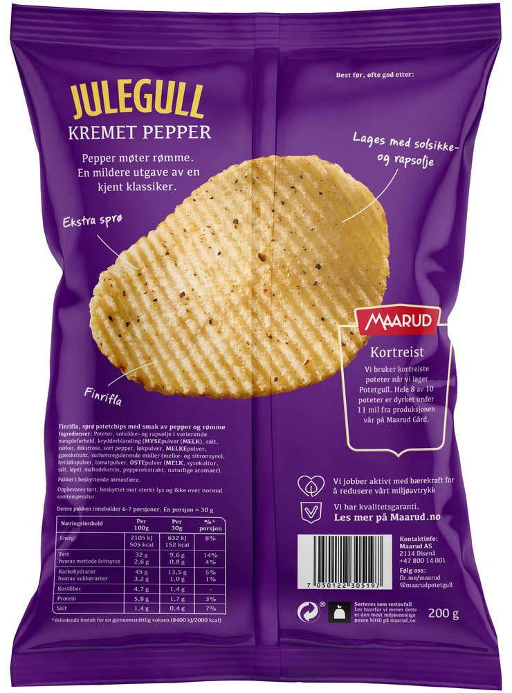 Maarud Julegull Kremet Pepper Finrifla