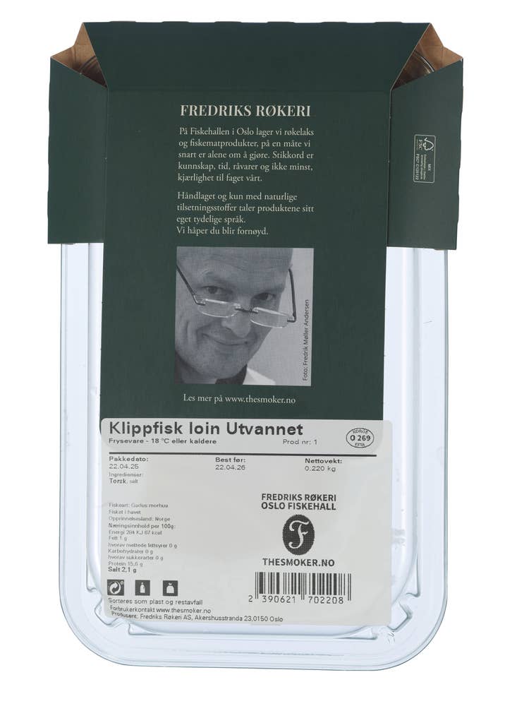 Fredriks Røkeri Klippfisk loin Utvannet