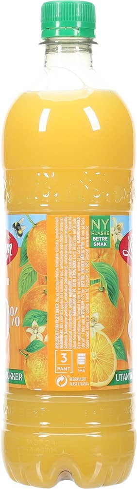 Lerum Appelsinsaft uten tilsatt sukker