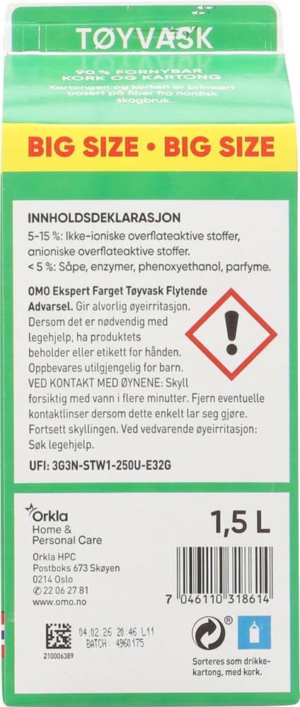 Omo Color expert Flytende