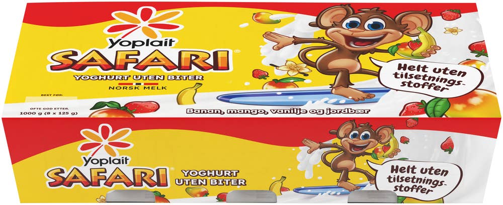 Yoplait Safari apeyoghurt 8x125g