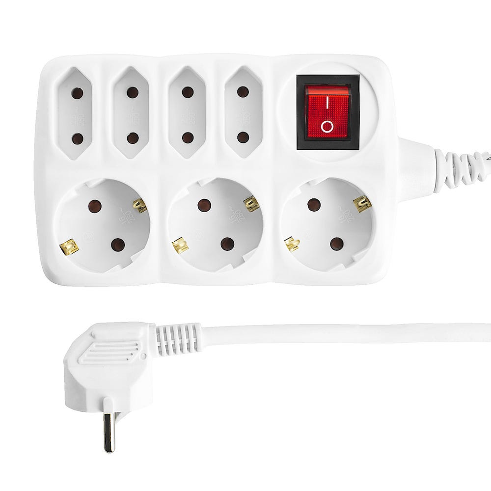 Clas Ohlson Grenuttak med 7 uttak