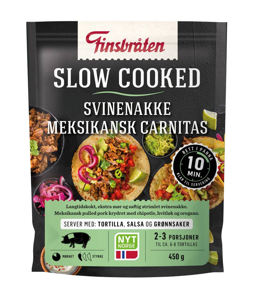 Finsbråten Slow cooked meksikansk carnitas
