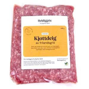 Heldiggris Kjøttdeig 14% Frilandsgris