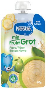 Nestlé Min fruktgrøt med pære og banan Fra 6 mnd