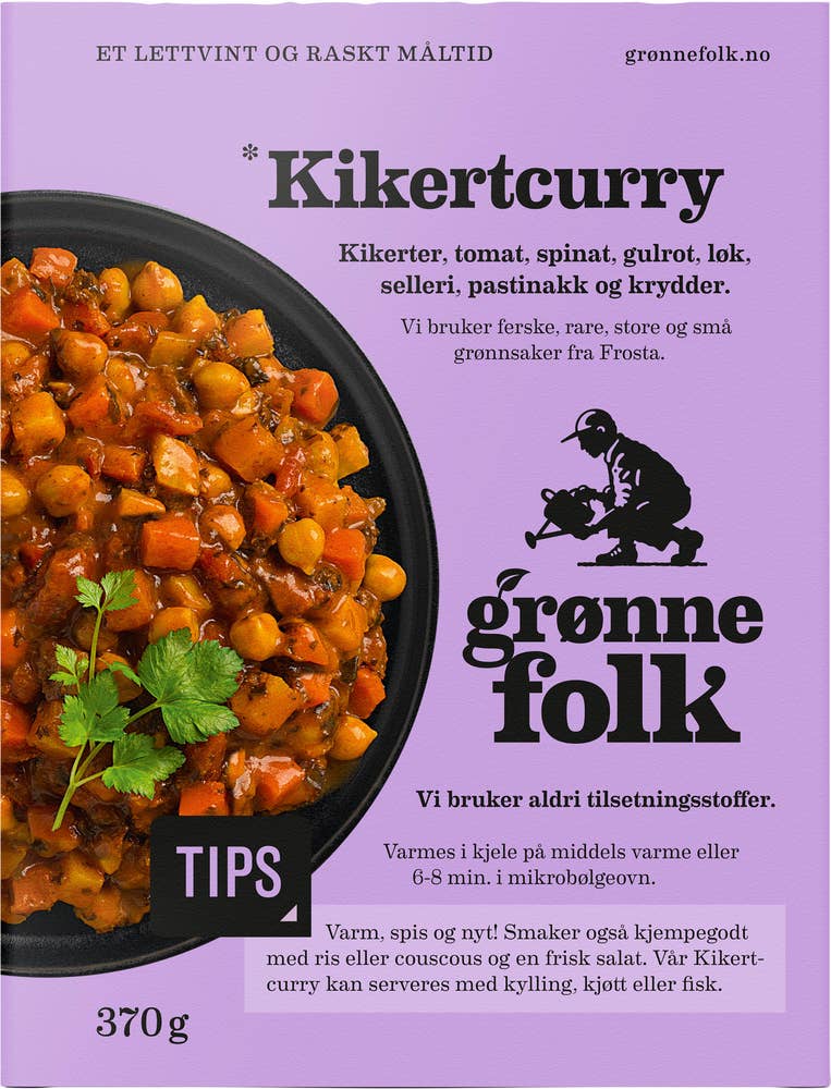 GRØNNE FOLK Fersk kikertcurry