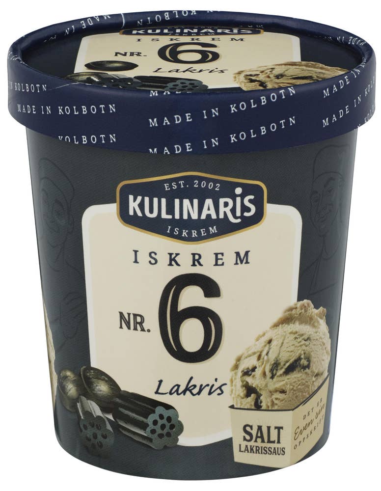 Kulinaris Nr. 6 lakris-iskrem