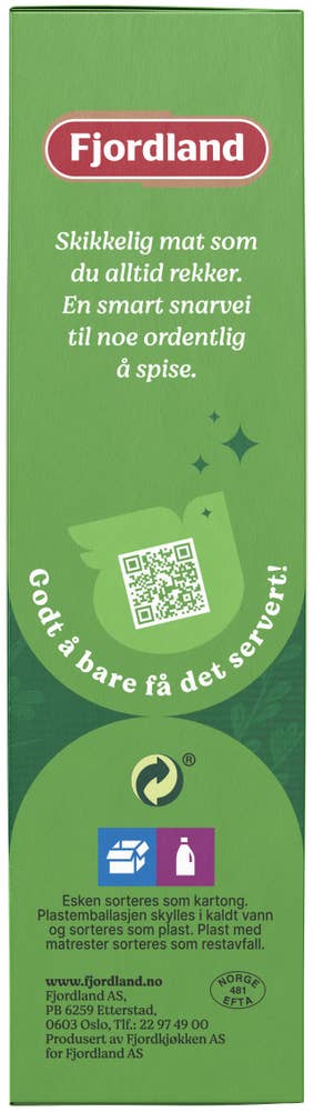 Fjordland Medisterkaker med surkål og poteter