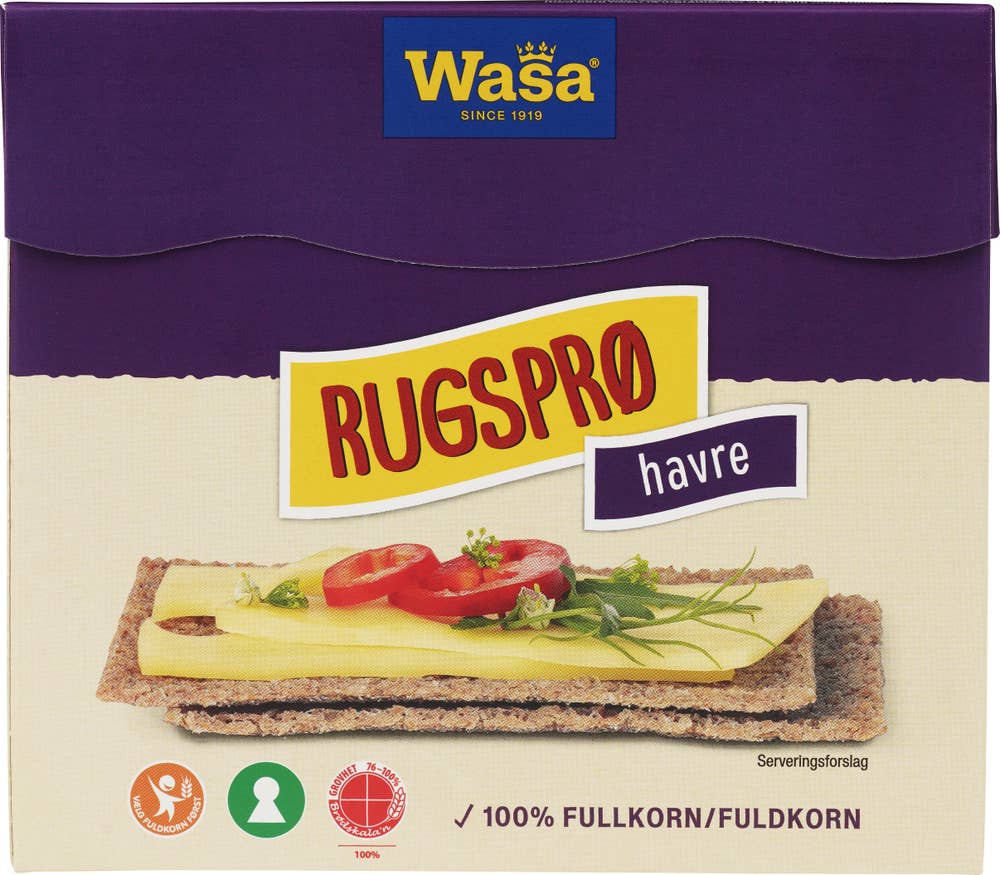 Wasa Knekkebrød Rugsprø Havre