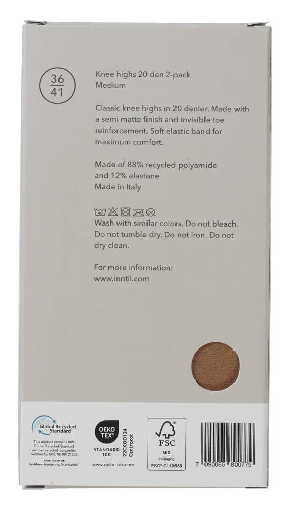 Inntil Knestrømper 20 DEN Medium, str. 36-41