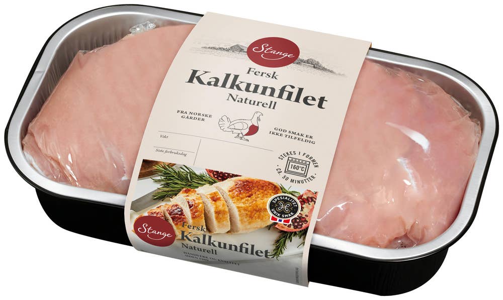 Stange Fersk Kalkunfilet med Skinn Uten Ben