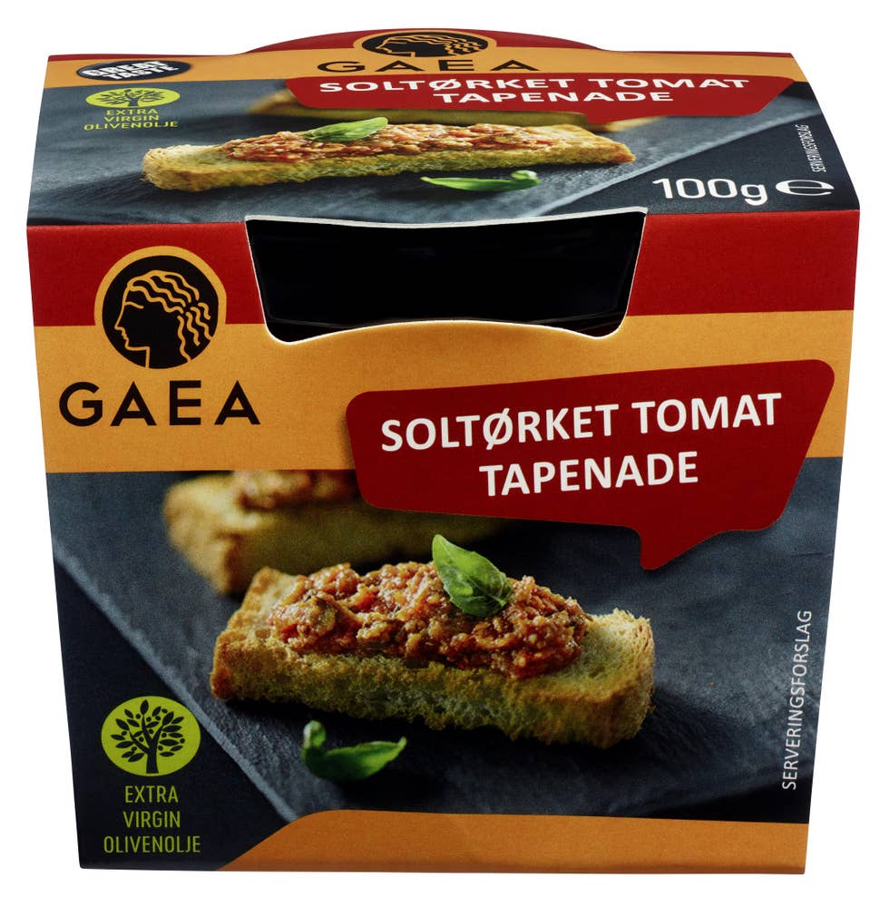 Gaea Soltørket Tomat Tapenade Bruschetta